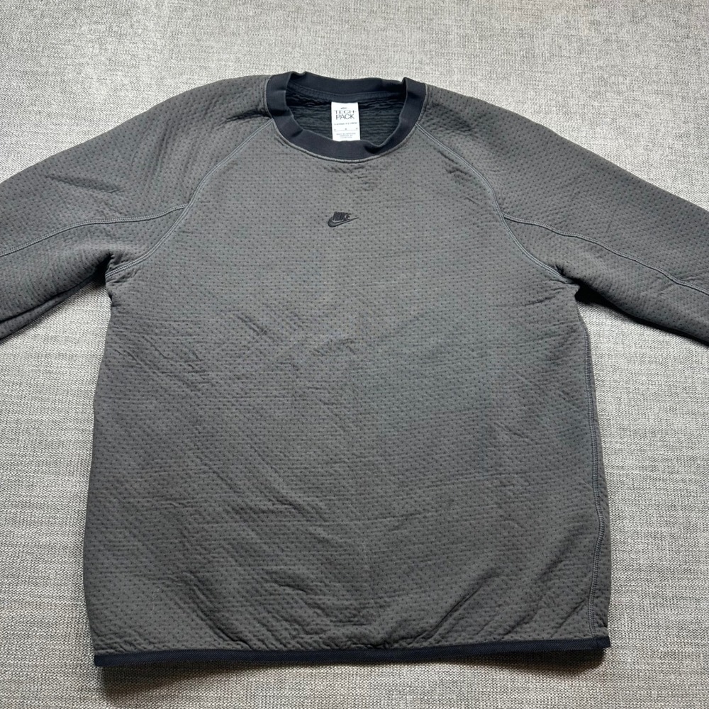 Nike Sweatshirt Mens Medium Gray  Tech Pack Therma-FIT ADV Crewneck